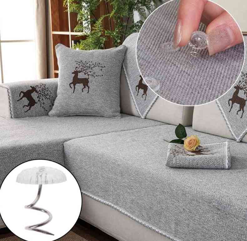 50pcs meubles têtes claires épingles de torsion fixation fixe pour couvertures de rembourrage ensembles de canapé -