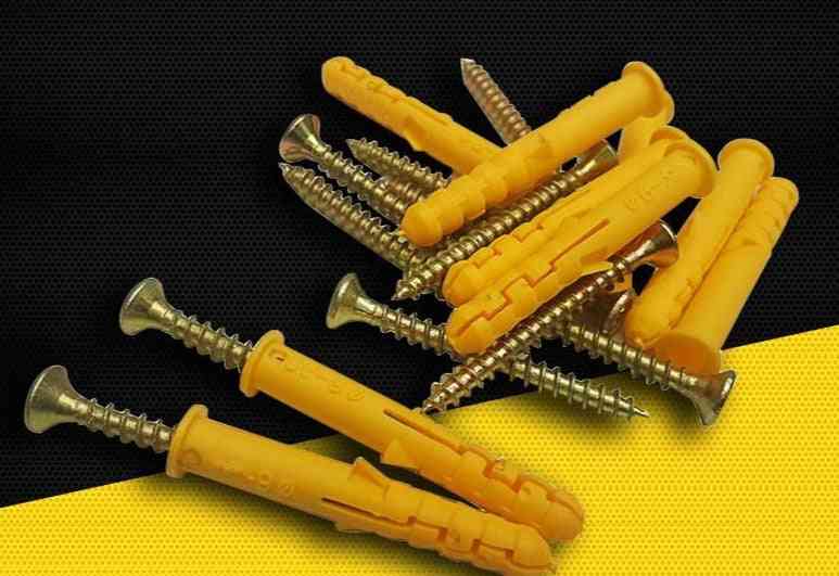 Plastic Tube Pipe Wall Anchors Plugs Expansion With Screw