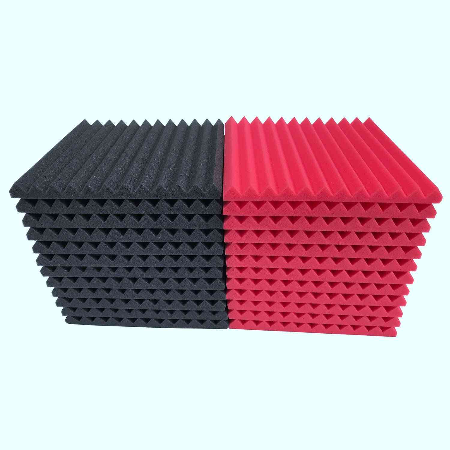 12 Pcs Of Tiles Shaped Acoustic Panels - Soundproofing Foam
