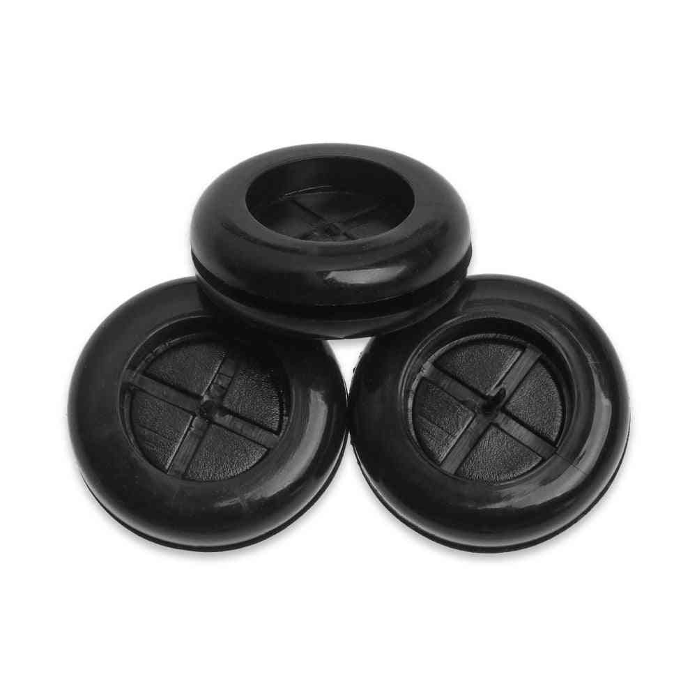 50 Stück Tüllenschutzspule doppelseitiger schwarzer Gummi -