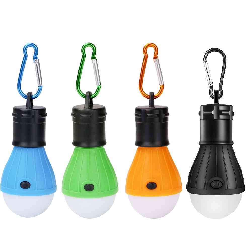 3led Tent Hanging Lamp - 3 Modes Outdoor Sos Emergency Carabiner Bulb