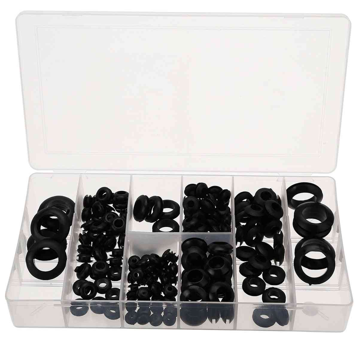 180pc Seal Rubber Grommets -retaining Ring Set