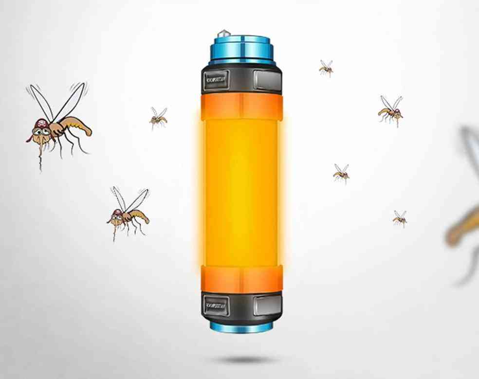 Led Camping Light 7800mah Mosquito Tent-lamp, Usb Rechargeable Waterproof Multi-functional Lantern Flashlight Hanging Magnetic