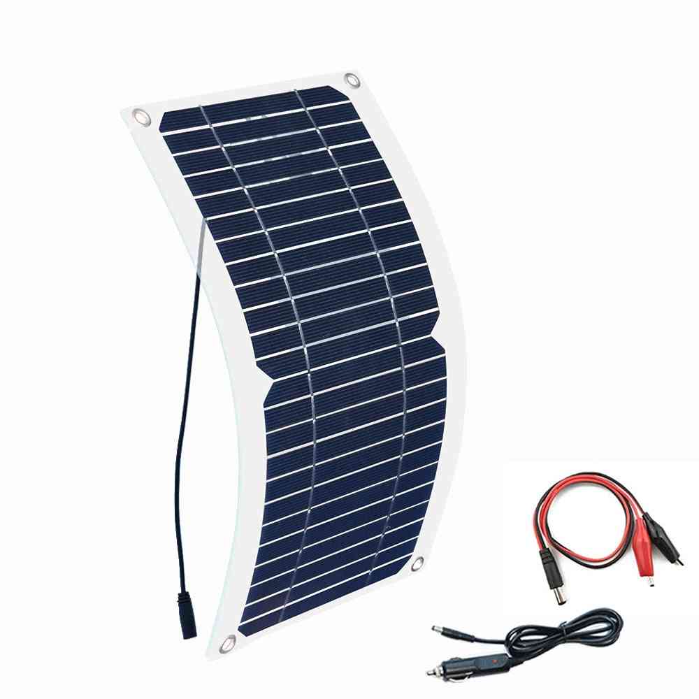 Solar Panel, Semi Flexible Cell Usb Output Charger With Voltage Regulator