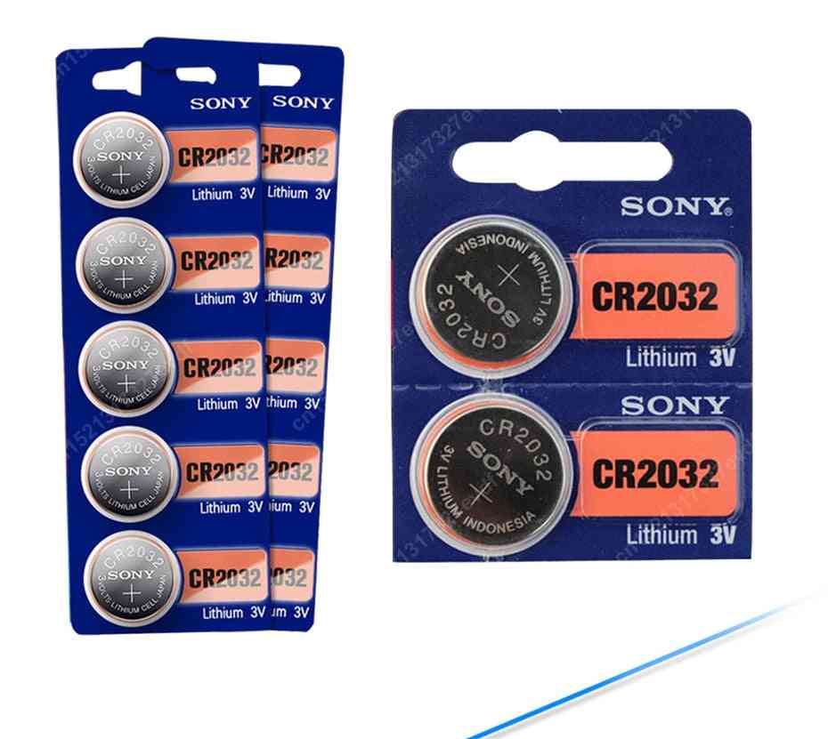 Original cr2032 Knopfzellenbatterien, 3V Münzlithiumbatterie für Uhr / Fernbedienung / Taschenrechner -