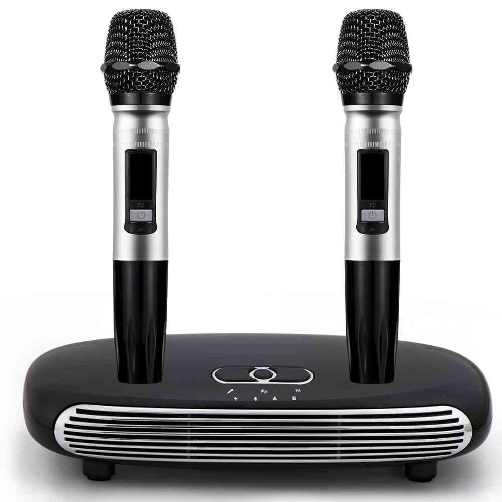 Vezeték nélküli mini visszhang hangrendszer - mikrofonokkal rendelkező énekes géplejátszók