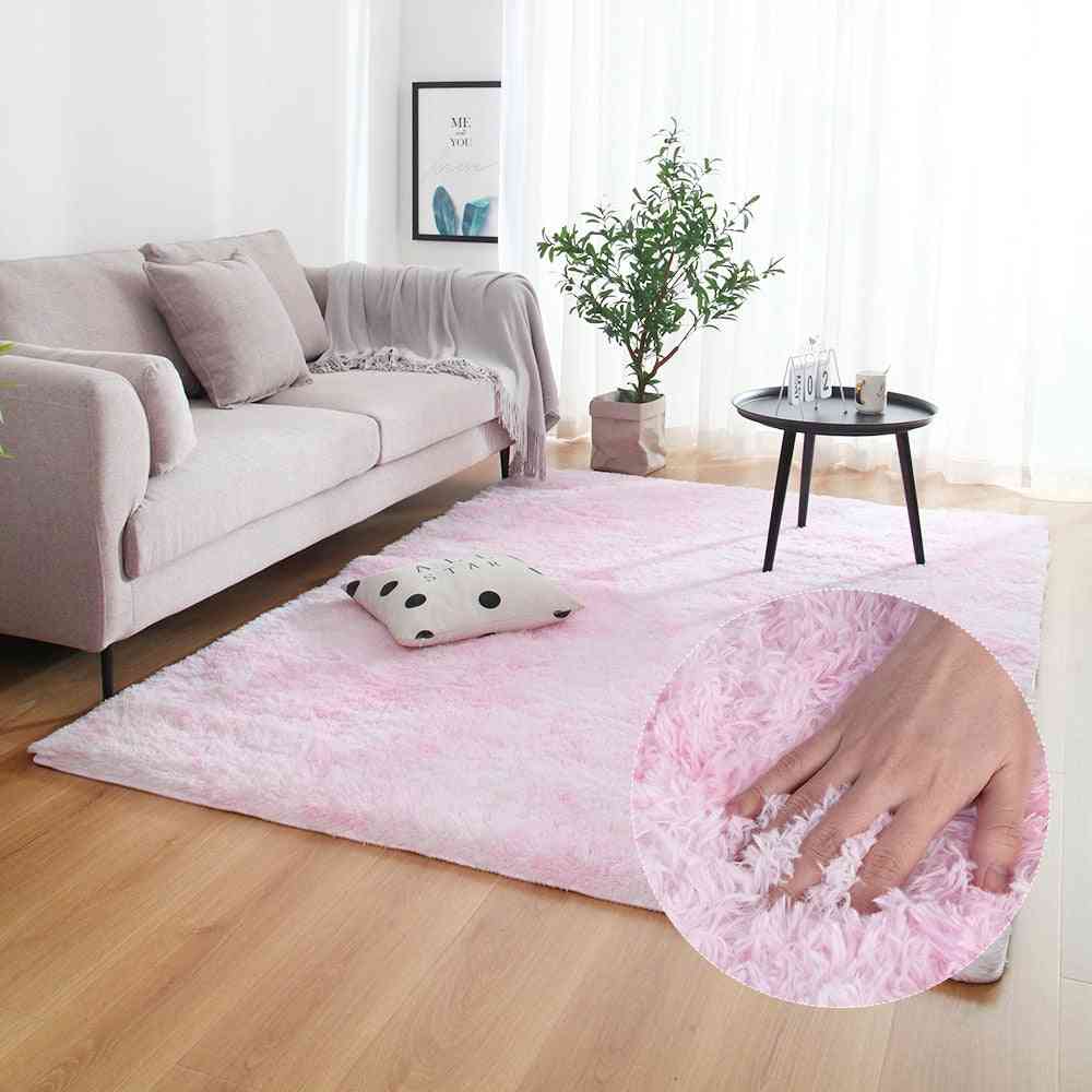 Szary dywan do barwienia pluszowy miękki do sypialni salon antypoślizgowe maty podłogowe dywaniki wchłaniające wodę