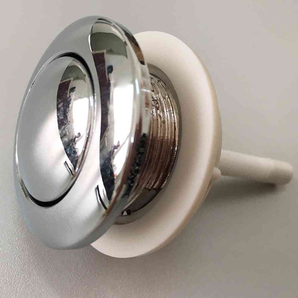 Toilet Button Tank Accessories - Round Bathroom Rod Cover Closestool Vintage Push Switch
