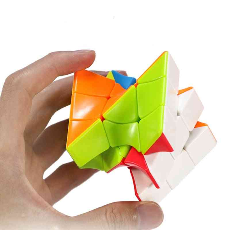 Neo Torsion Magic Cube, bunte Twisted Cube Puzzle Fingerspielzeug, professionelle Speed Cubes Lernspielzeug für Kinder Erwachsene (Torsion)