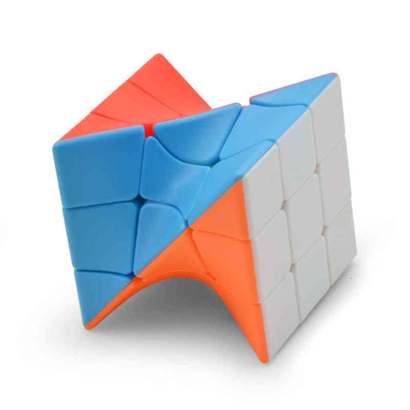 Neo Torsion Magic Cube, bunte Twisted Cube Puzzle Fingerspielzeug, professionelle Speed Cubes Lernspielzeug für Kinder Erwachsene (Torsion)