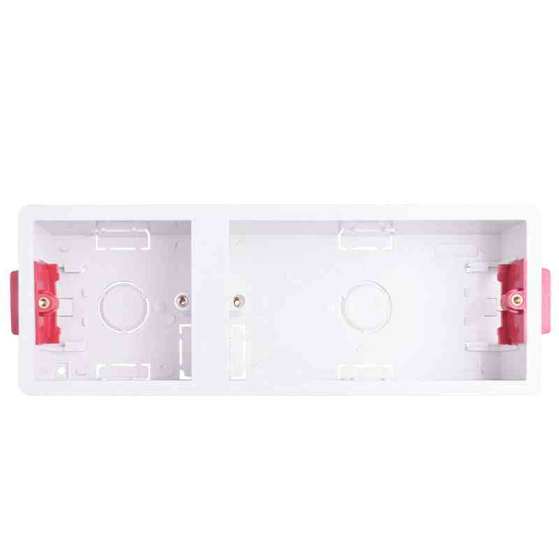 Caja de revestimiento seco para placa de yeso, placa de yeso, caja de interruptor de pared de 35 mm de profundidad, casete de enchufe