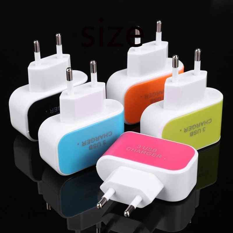 Ac/dc 5v 1a Universal Power Adapter - 3 Usb Port Mobile Phone Charger