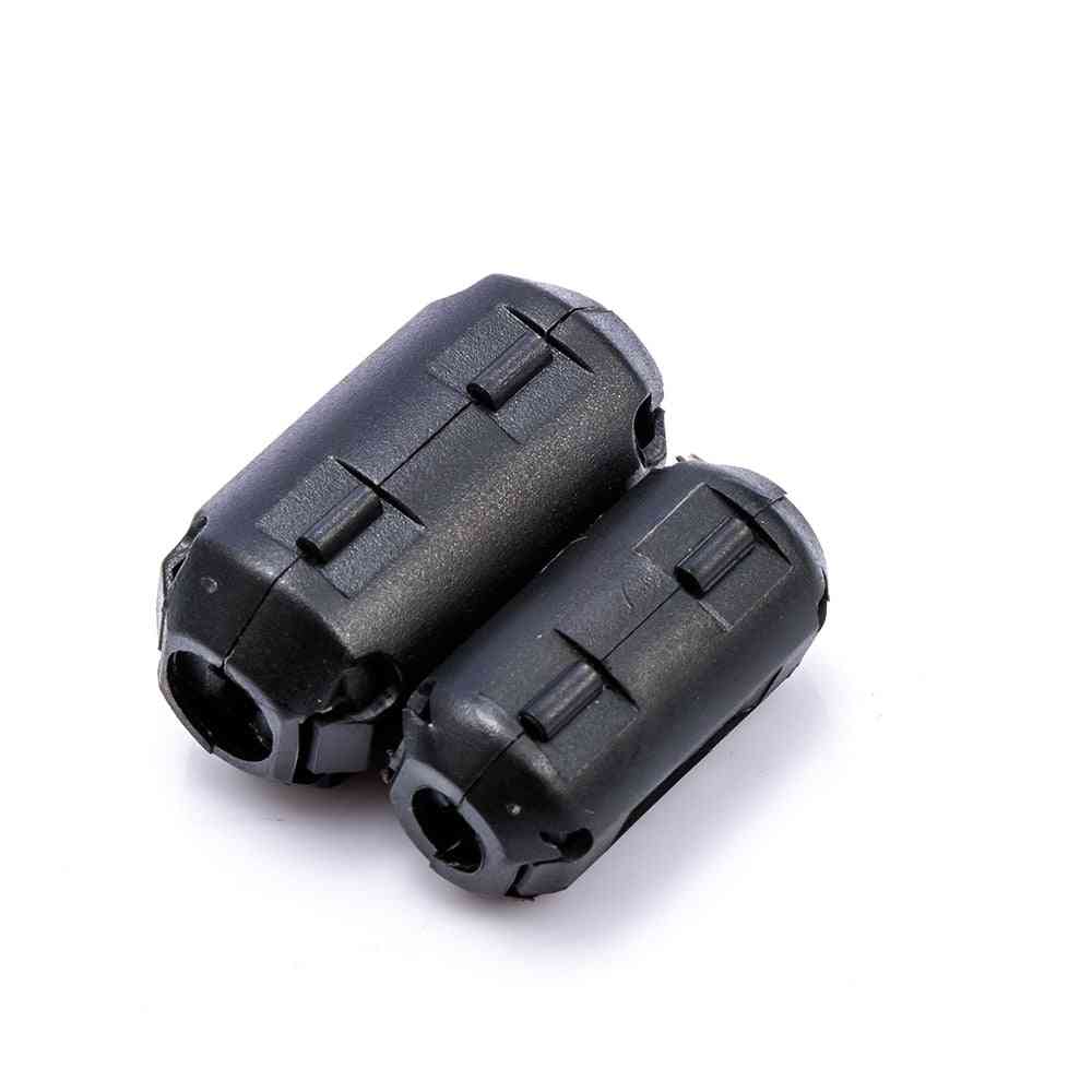 5pcs 3.5/7mm Emi Rfi Noise Suppressor Clip Choke Ferrite- Core Cable Filter Passive Components