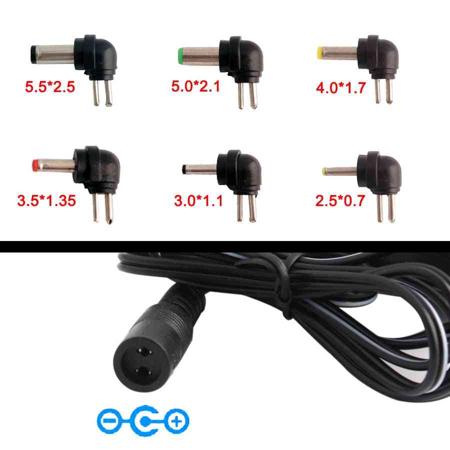 Dc 5v strömförsörjning universaladapter multispänning 6v 7,5v 9v 12v transformator elektrisk omvandlare kabelkontakter - us-kontakt