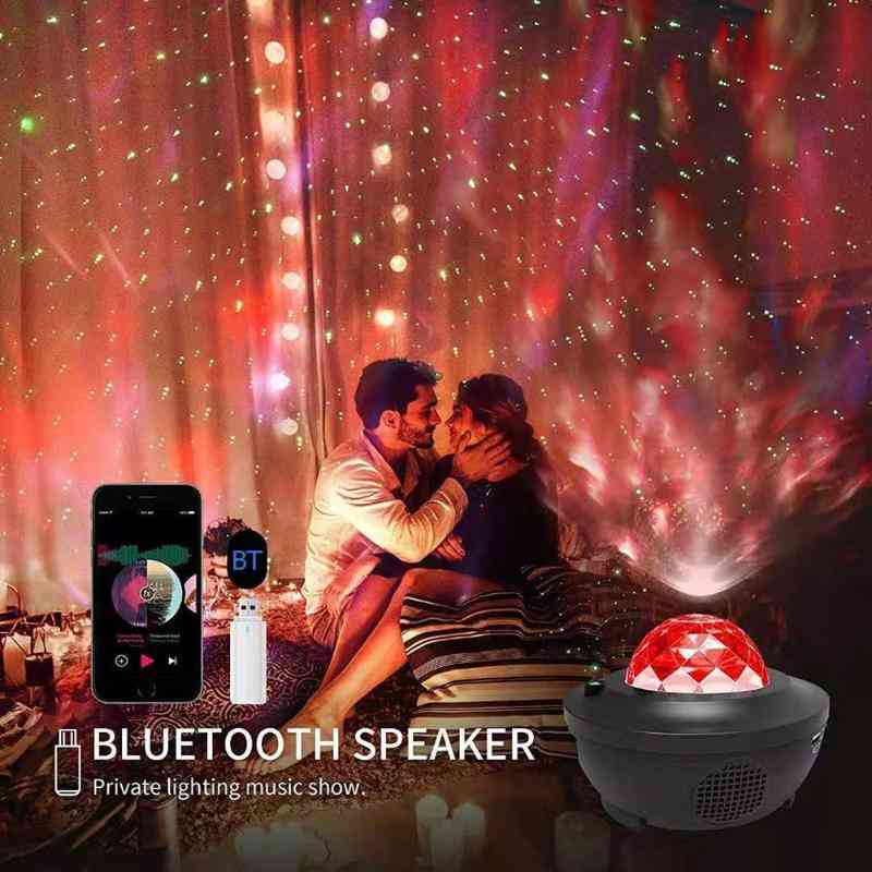 Colorful Starry Sky Galaxy Projector, Blueteeth Usb Music Player