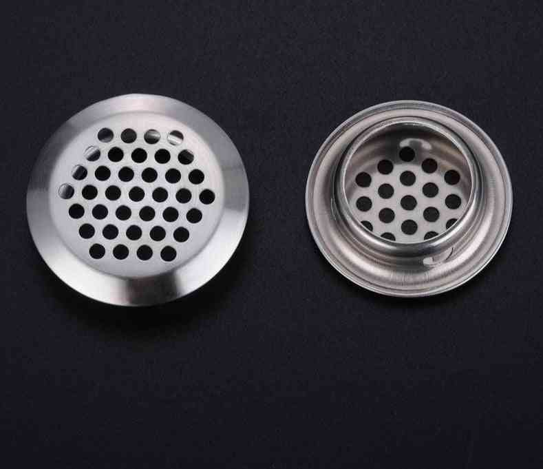 6pcs Of Stainless Steel Convex Surface Type Cabinet Air Vent For Cabinets/ Wardrobe