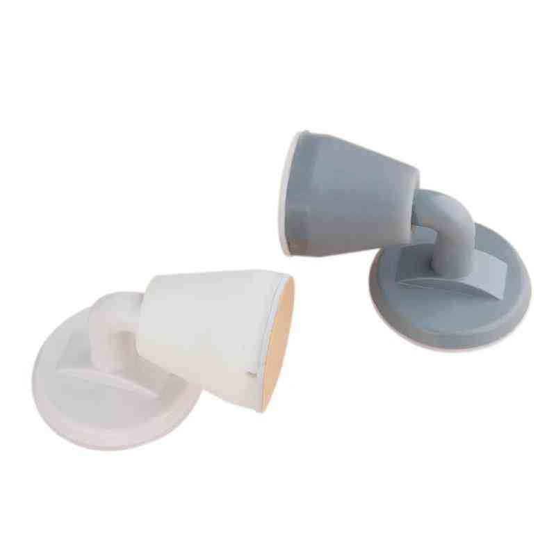 Abs Silicone, Non-punching Sticker  - Self Adhesive Door Stop Wall Protectors
