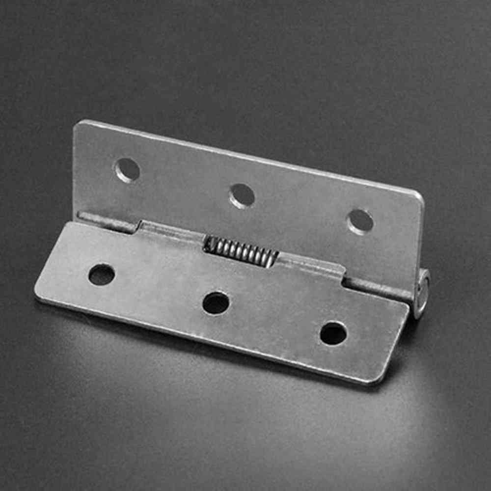 304 Edelstahl Federscharnier automatische Schranktür Kleiderschrank Hardware Zubehör - Mini-Miniaturscharnier - weiß