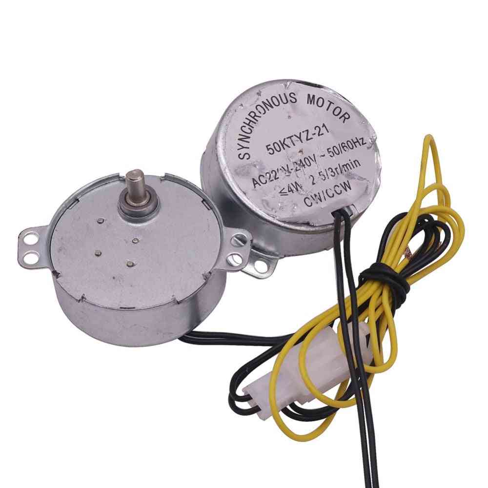 Ac 220v mini inkubator tilbehør - synkron motor 50ktyz-21 ac220v 4w 2,5r / min til skraveremaskine (2,5 rpm) -