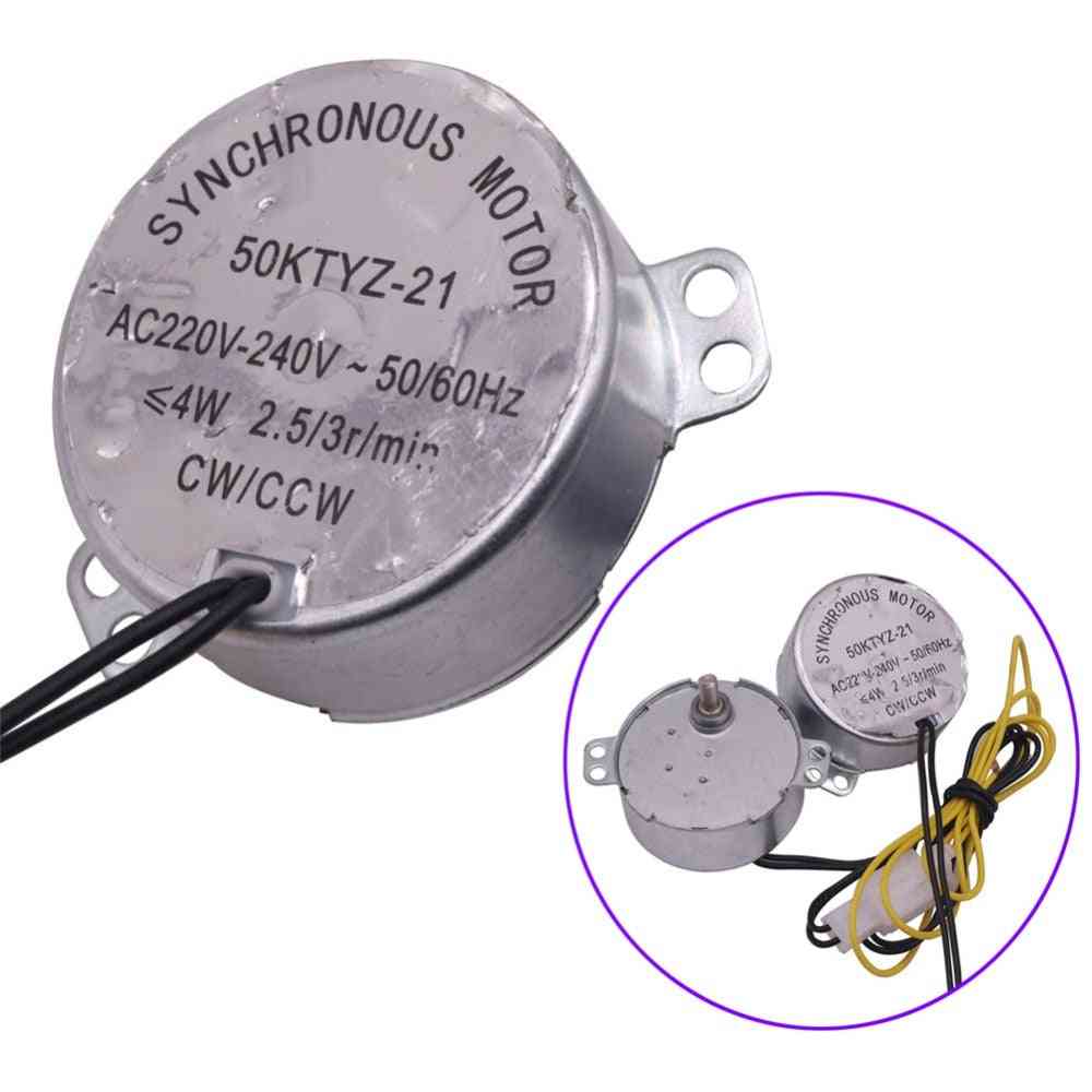 AC 220V Mini Inkubator Zubehör - Synchronmotor 50ktyz-21 AC220V 4W 2,5 U / min für Brutmaschine (2,5 U / min) -