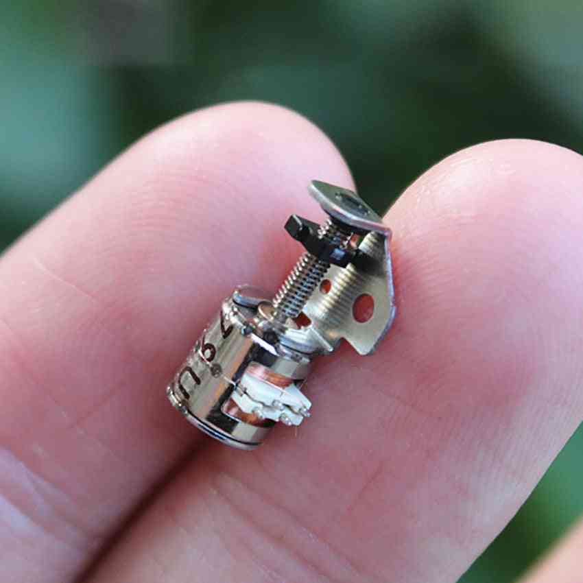 6 mm miniatyr glidskruv - stegmotor 2-fas 4-ledad mikrostegmotor för DIY-modeller -