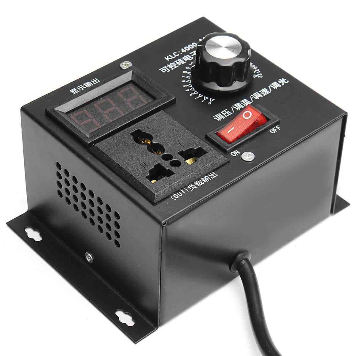 220v 4000w Universal Motor Speed Controller, Variable Voltage Regulator
