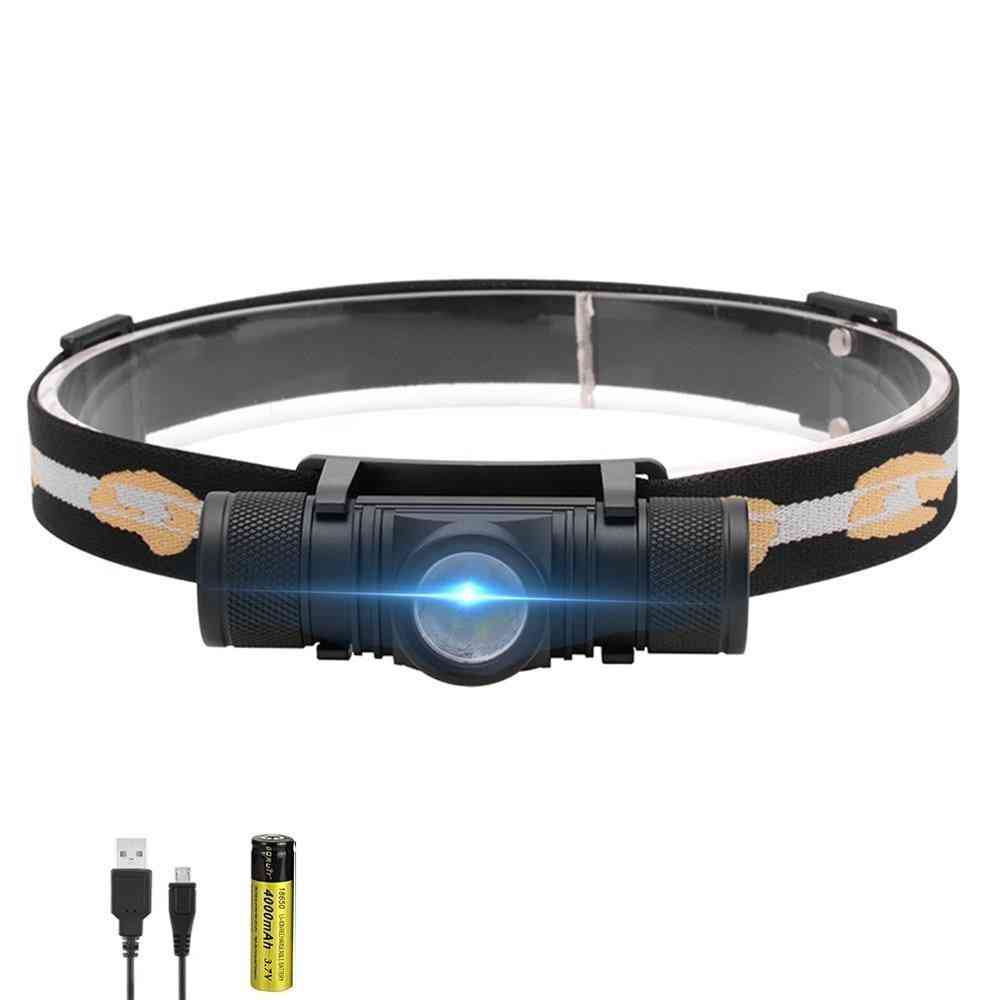 3000lumens Xm-l2 Led Headlamp With Usb Rechargeable Cycling Headlight