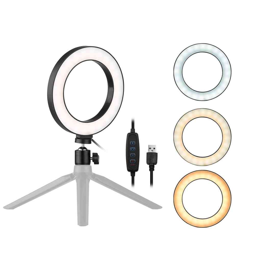 Led Selfie Ring Light Lamp For Photography Makeup
