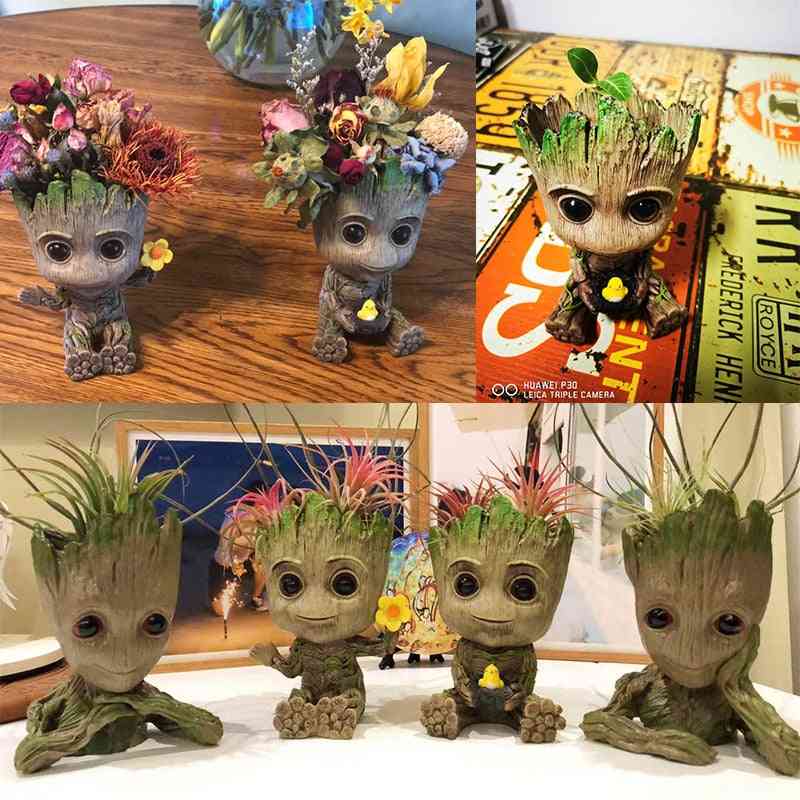 Strongwell Flower Pot, Baby Groot -big Cute Toy Pen Holder