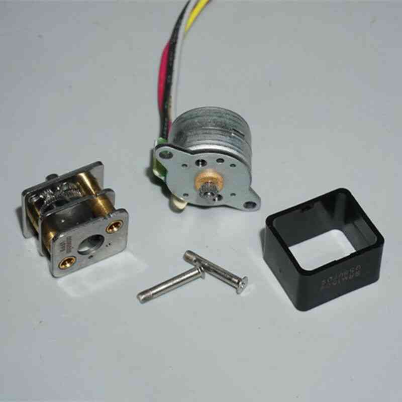 2 Phase 4 Wire Mini Full Metal Gear Stepper Stepping Motor Micro Gearbox