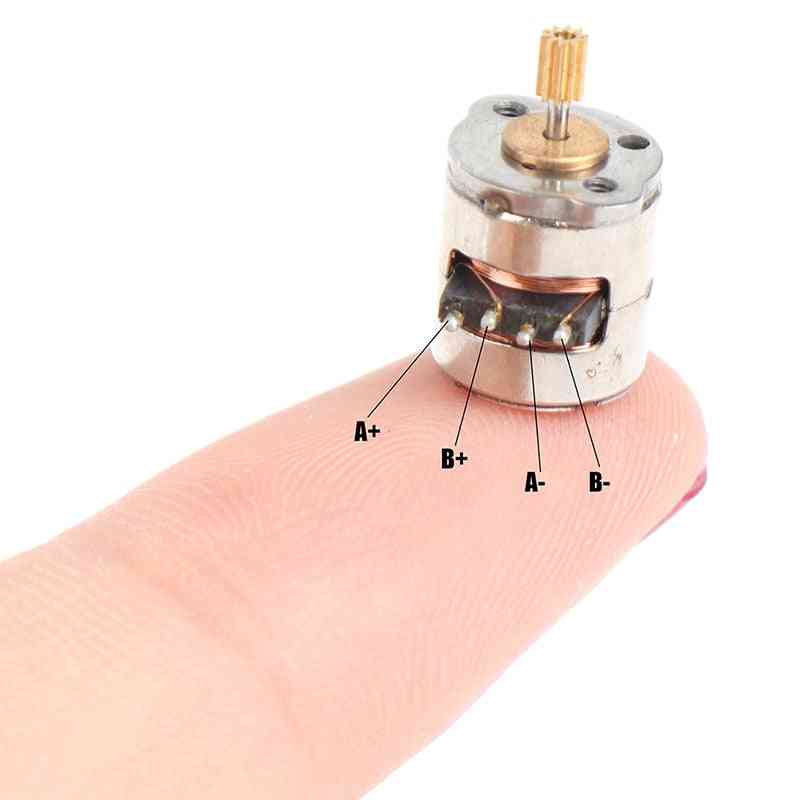 Mini moteur pas à pas 2 phases 4 fils miniature avec engrenage petit petit micro jouet moteur bricolage -