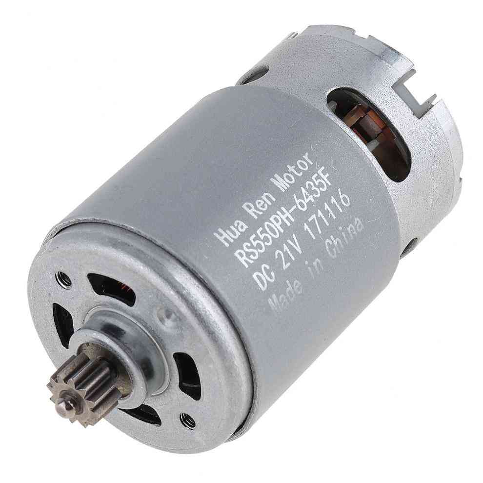 Rs550 12v/16.8v/21v/25v 19500 Rpm Dc Motor With Two-speed 12 Teeth And High Torque Gear Box