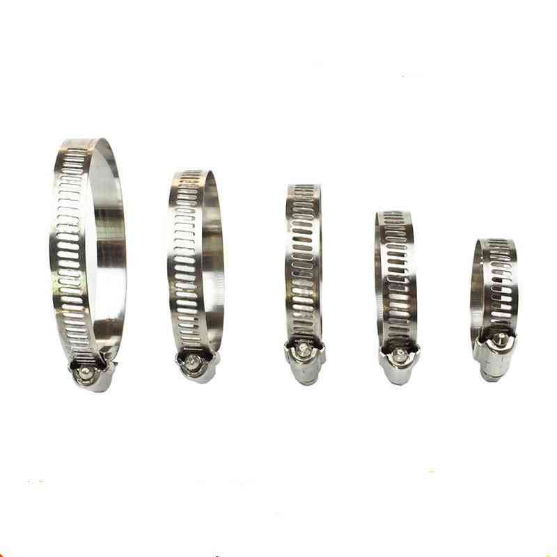Stainless Steel Pipe Clamps - Genuine Jubilee Hose Clips Fuel Worm Drive