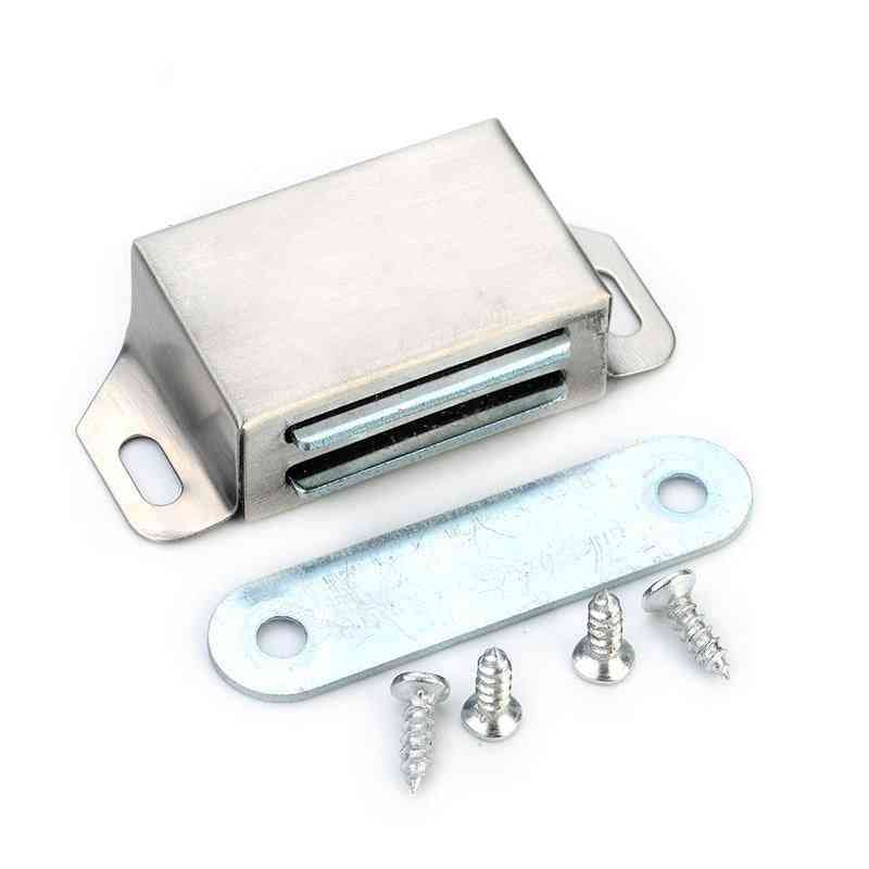 Stainless Steel Magnetic Cabinet Catches - Door Stop Damper Buffers With Screws