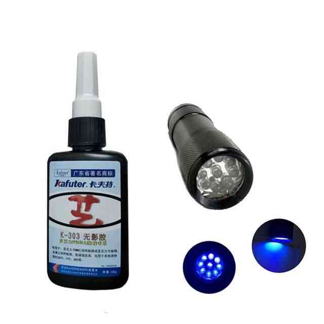 Uv Glue - Acrylic Curing And Glass Adhesive With Led Flashlight