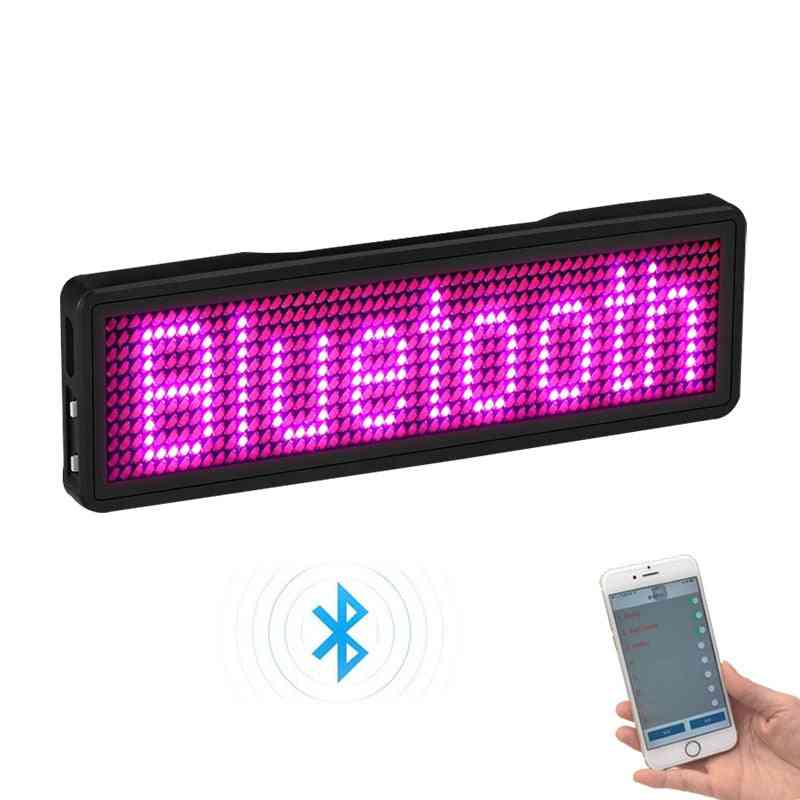 Bluetooth Programable Led Name Badge Case With Magnet And Pin