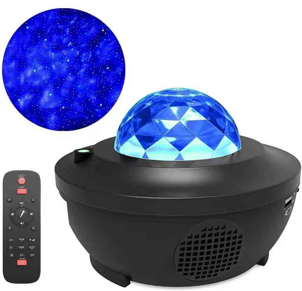 Led Music Star Projector Lamp-usb Cable Wireless Sound Control Laser Light