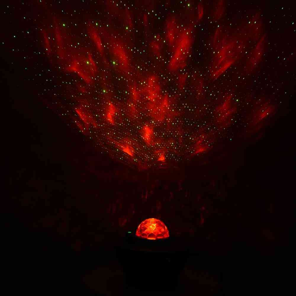 Led glazbena zvijezda projektor lamp-usb kabel bežično upravljanje zvukom lasersko svjetlo