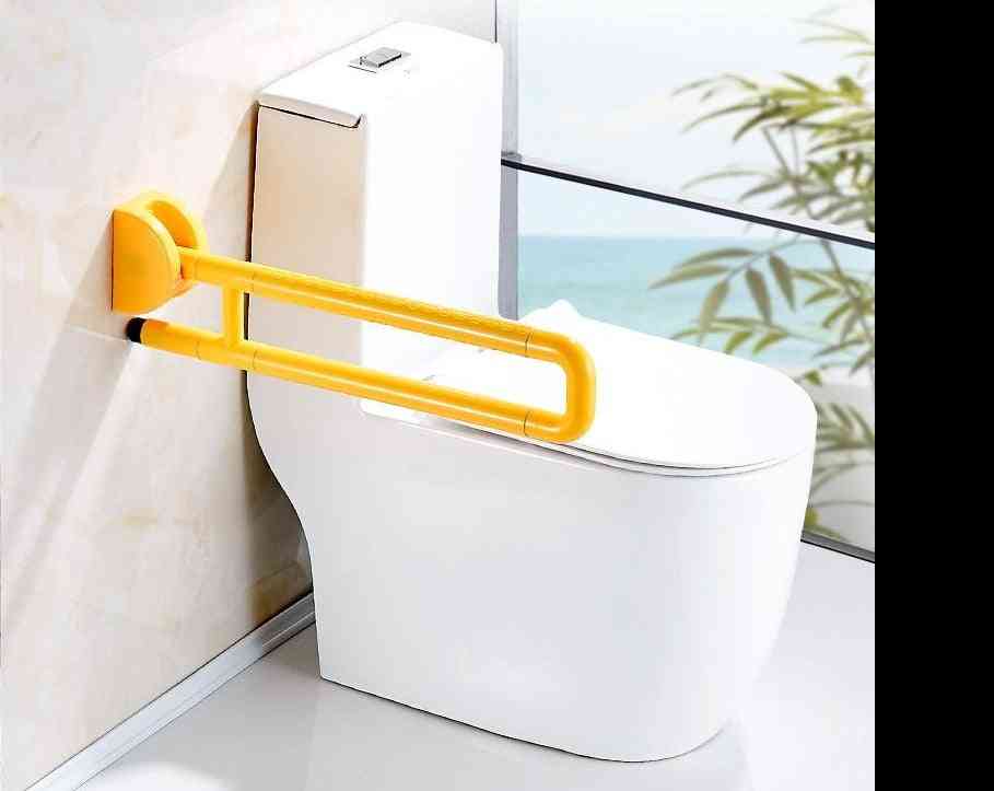 Folding Bathroom Support Safety Rail - Flip Up Grab Bar For Elderly, Disabled Person