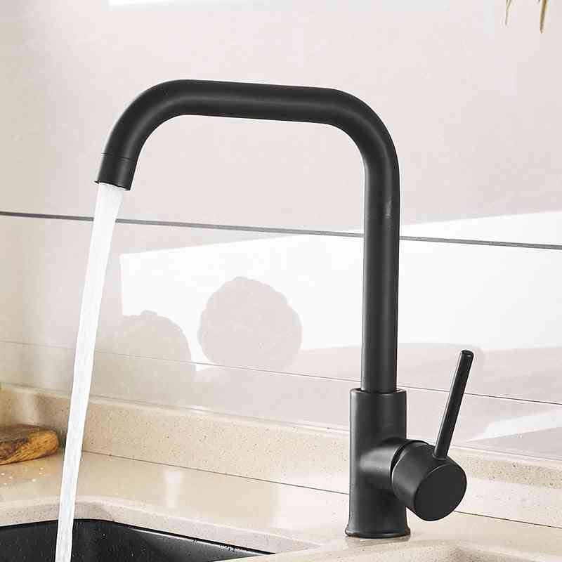 360 Rotate Mixer Faucet - Rubber Design Hot And Cold Deck Mounted Crane For Sinks