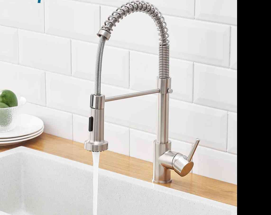 Spring Kitchen Sink Faucets, Brass Basin Mixer Tap