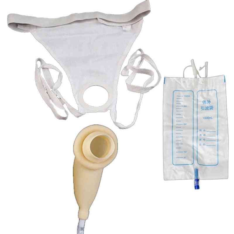 Urinal Collector Urine Bag - Medical Latex Drainage Elderly Bed Breathable