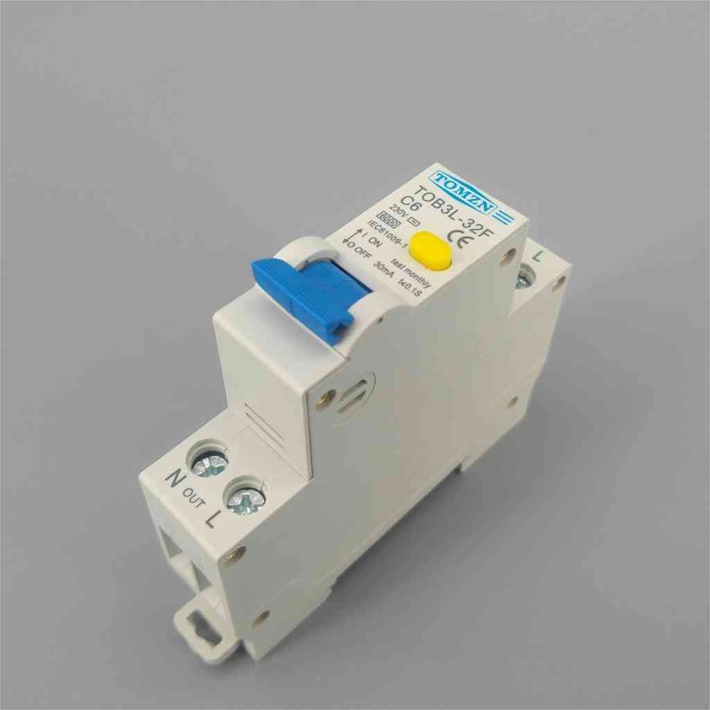 230v 50 / 60hz rcbo, n 6ka- Differenzial-Leistungsschalter mit Überstrom-Leckageschutz