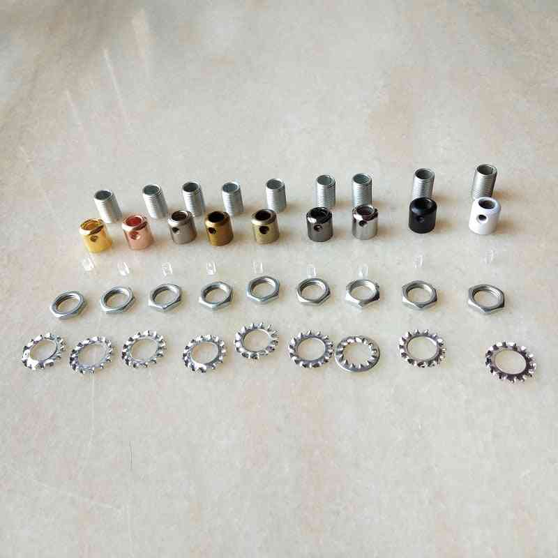 Threaded Tube, Transparent Screws, Nuts And Wire Grips Set