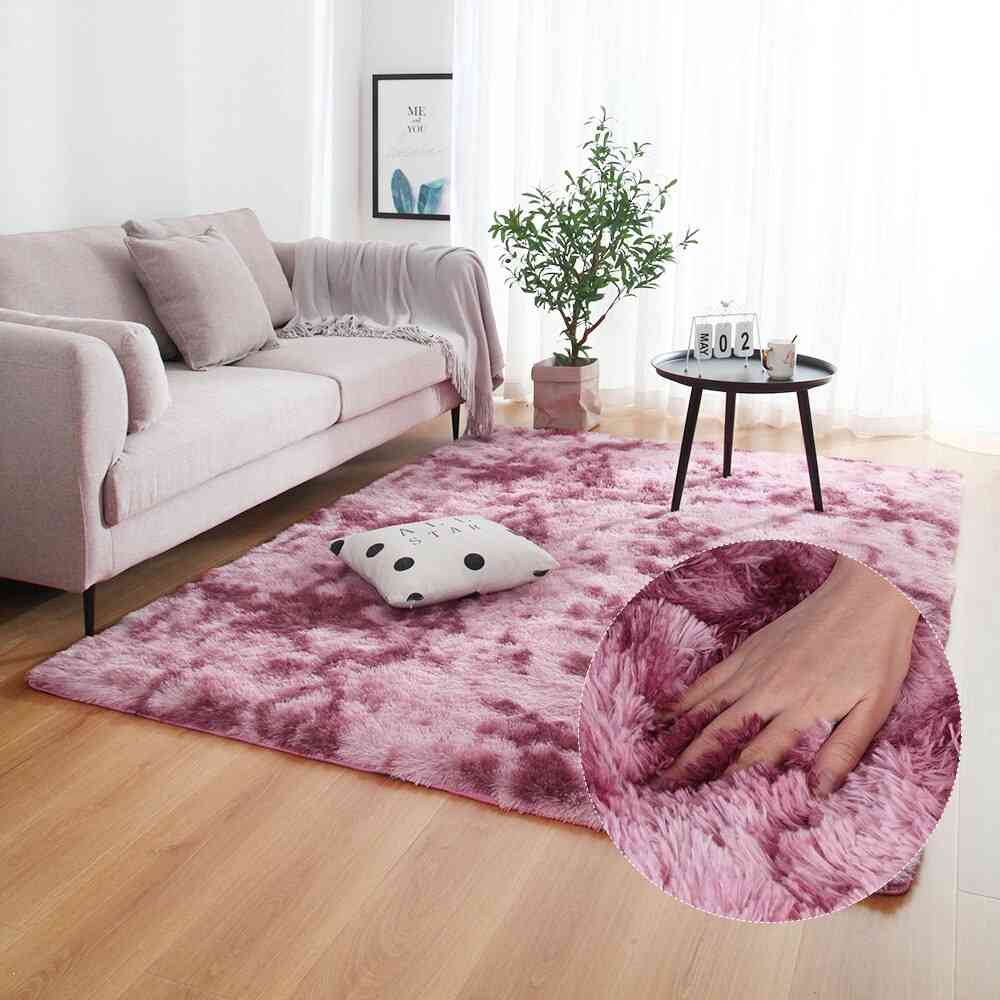Nowoczesne antypoślizgowe farbowanie miękkich dywanów / mat / dywaników do salonu lub sypialni (zestaw 8)