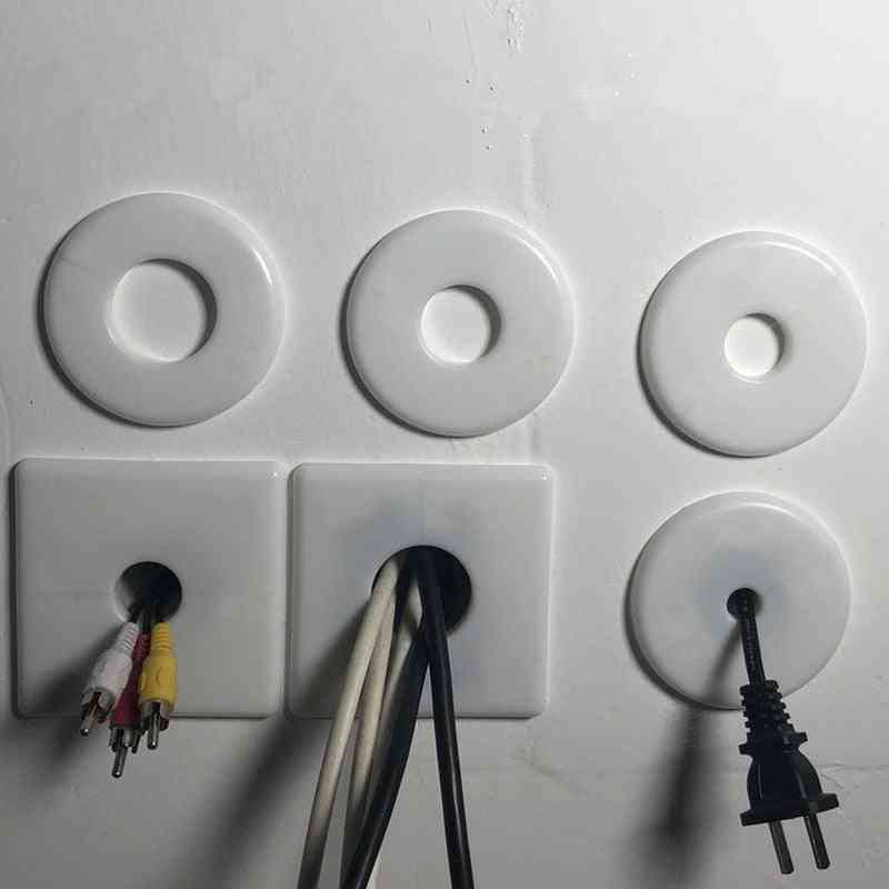Plastic Wall Wire, Hole Cover Plate Base Plug -round Type Switch