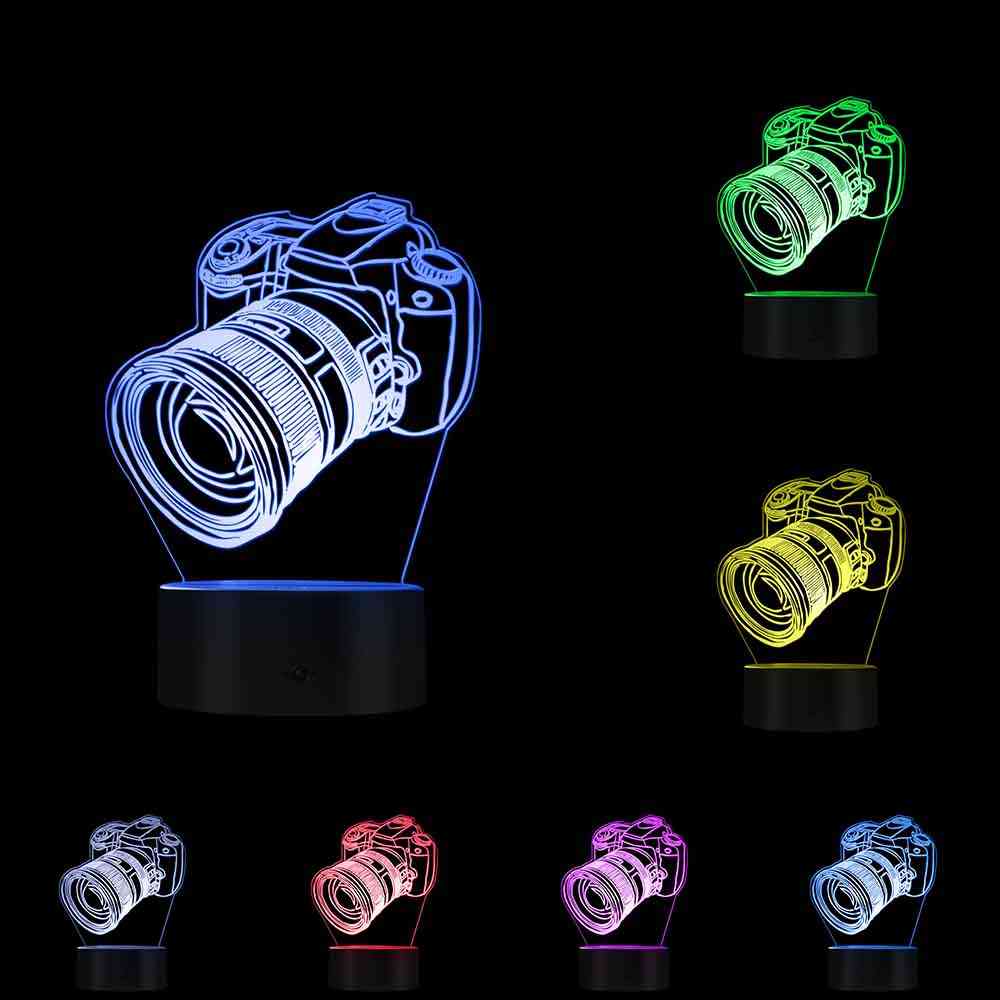 Camera Novelty Table Night Light - Digital Single Lens Reflex Shape Led Lamp