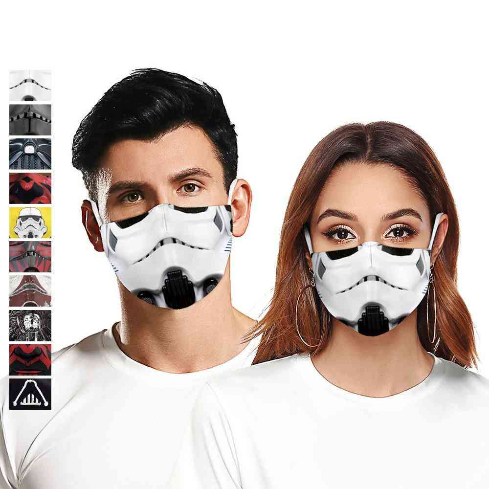 Classic Movie Star, War Cosplay Printed-3d Face Mask For Adults And Kids