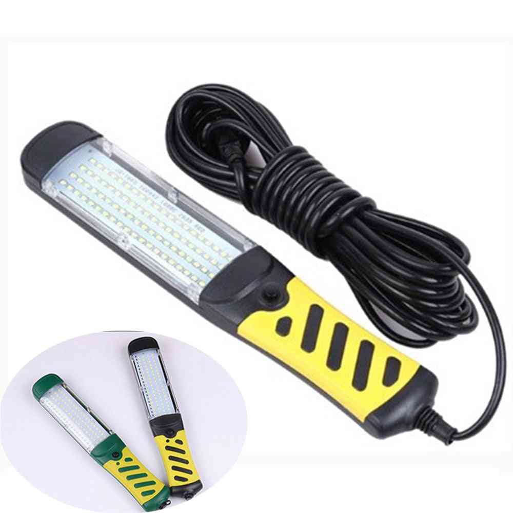 Draagbare superheldere veiligheids-led-noodwerklamp, COB 80 led magnetische auto-inspectie reparatie handheld werklamp hangbaar - geel zwart / Amerikaanse stekker