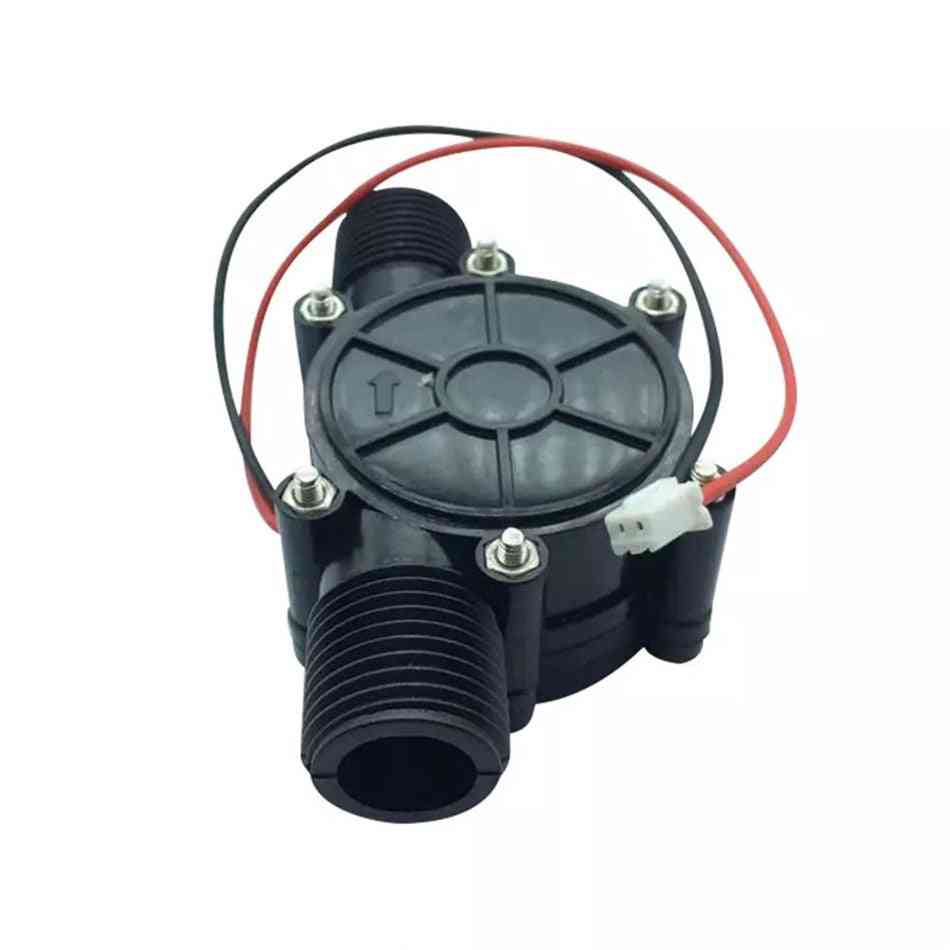 Générateur de turbine de l'eau micro-hydro 10W / 12V, générateur électrique portatif de puissance LED - noir / 12v